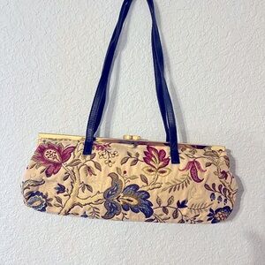 Susan Nichole tapestry clutch with straps hand bag